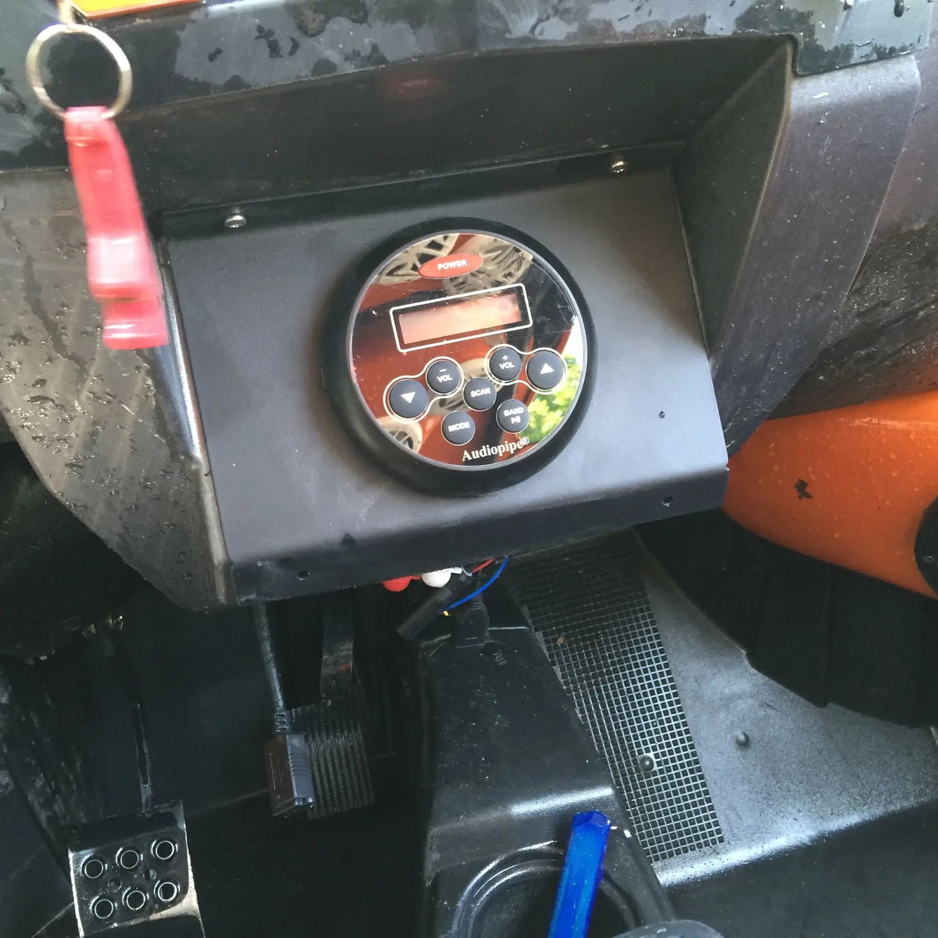 SXS AUDIO POLARIS RZR  DASH RADIO MOUNT PLATE 2018 down 1000/900